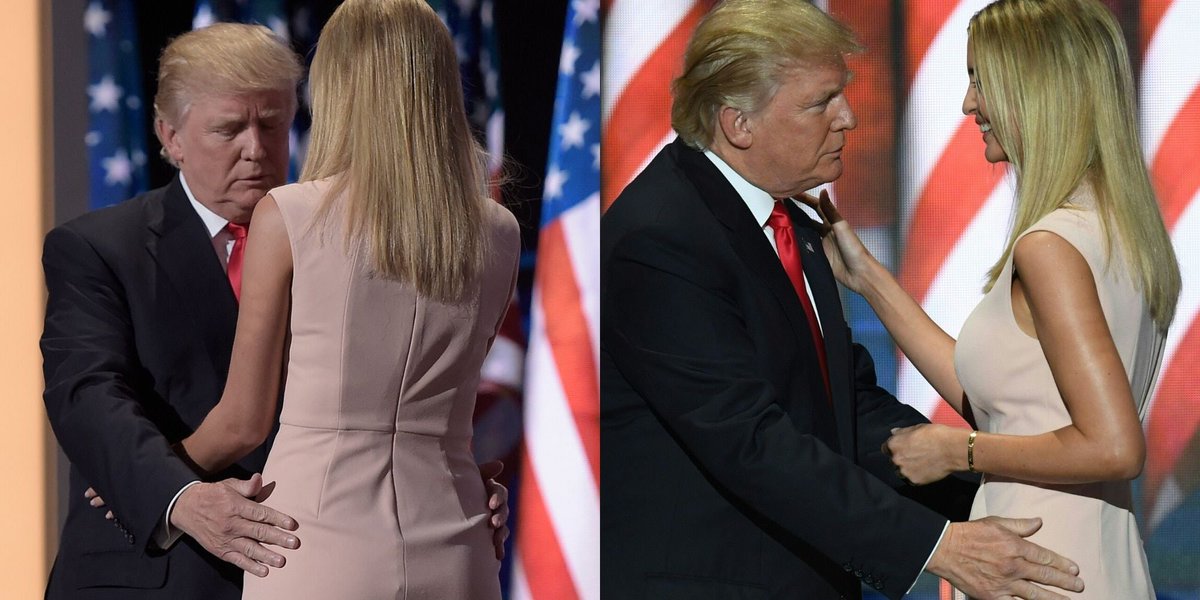 MooPoint91's tweet photo. @RawStory Trump creeps on his own daughter so give me a frickin break 😂
#TrumpLies #TrumpLost #TrumpPervert #TrumpCrimeFamily https://t.co/GGUgTPUPQm