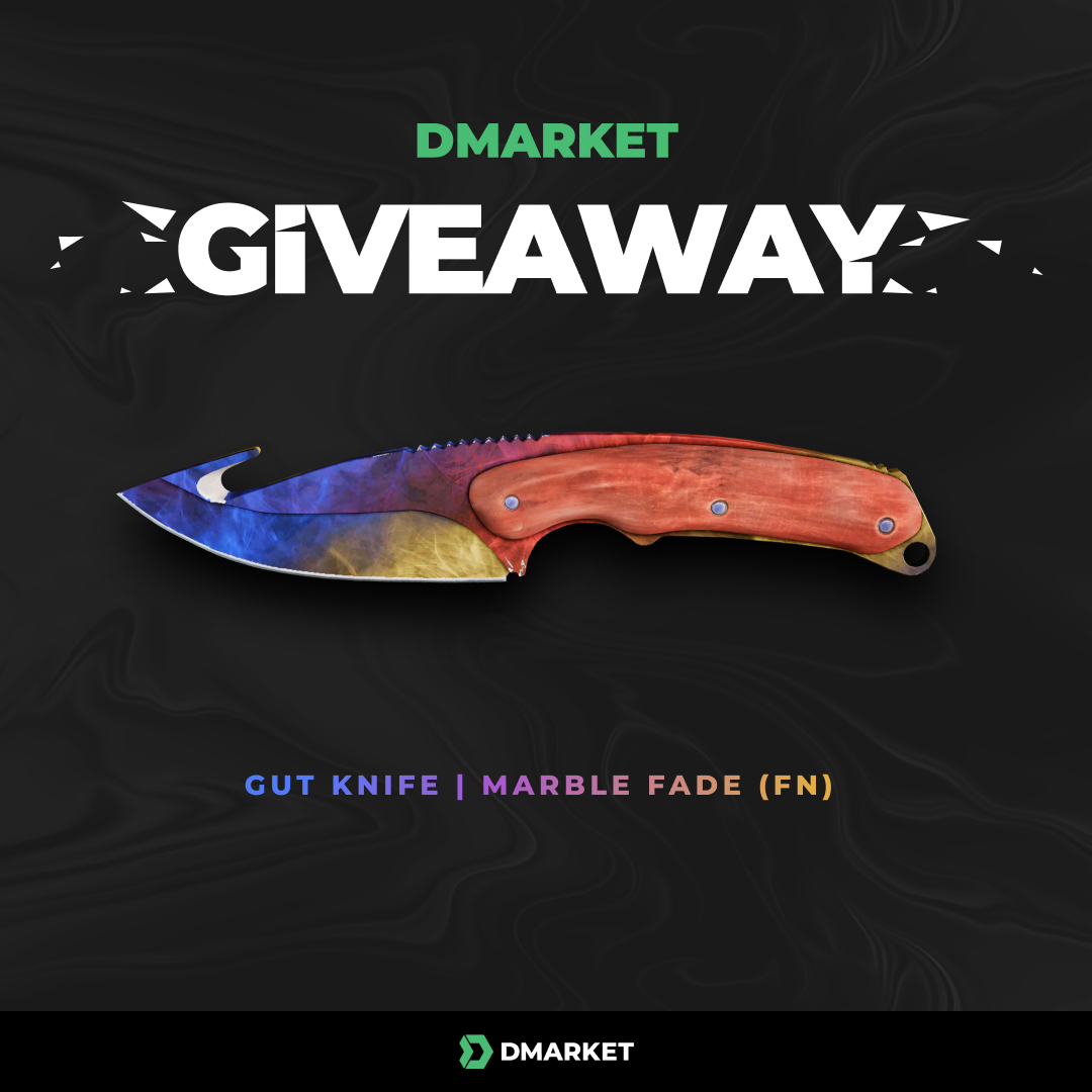 DMarket's tweet photo. ⚡ The NEXT GIVEAWAY ⚡ is on its way! Wanna get your ★ Gut Knife | Marble Fade (Factory New) FOR FREE? 🎁 You know what to do  👉 https://t.co/ndIrSQPL1k
.
.
.
#dmarket #dmarketgiveaway #marblefade #marblefadegiveaway #freecsgoskins https://t.co/FN01Y0RoxA