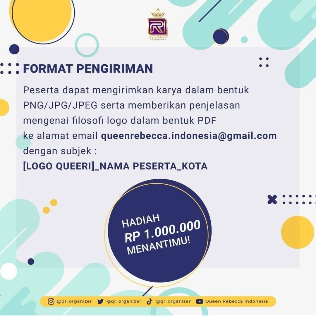 qr_tour's tweet photo. [Sayembara Logo Aplikasi Queeri]

📣 Calling all Designers
🇮🇩 Indonesia Only

we would like to invite you to join our logo design contest

💰Prize : Rp 1.000.000 (1winner)
🗓️ End : 25 Nov 2021

@queeri_official

#QR_Organizer #Queeri #LombaDesign #LombaDesain #DesainLogo https://t.co/GV8Zqqbv5O