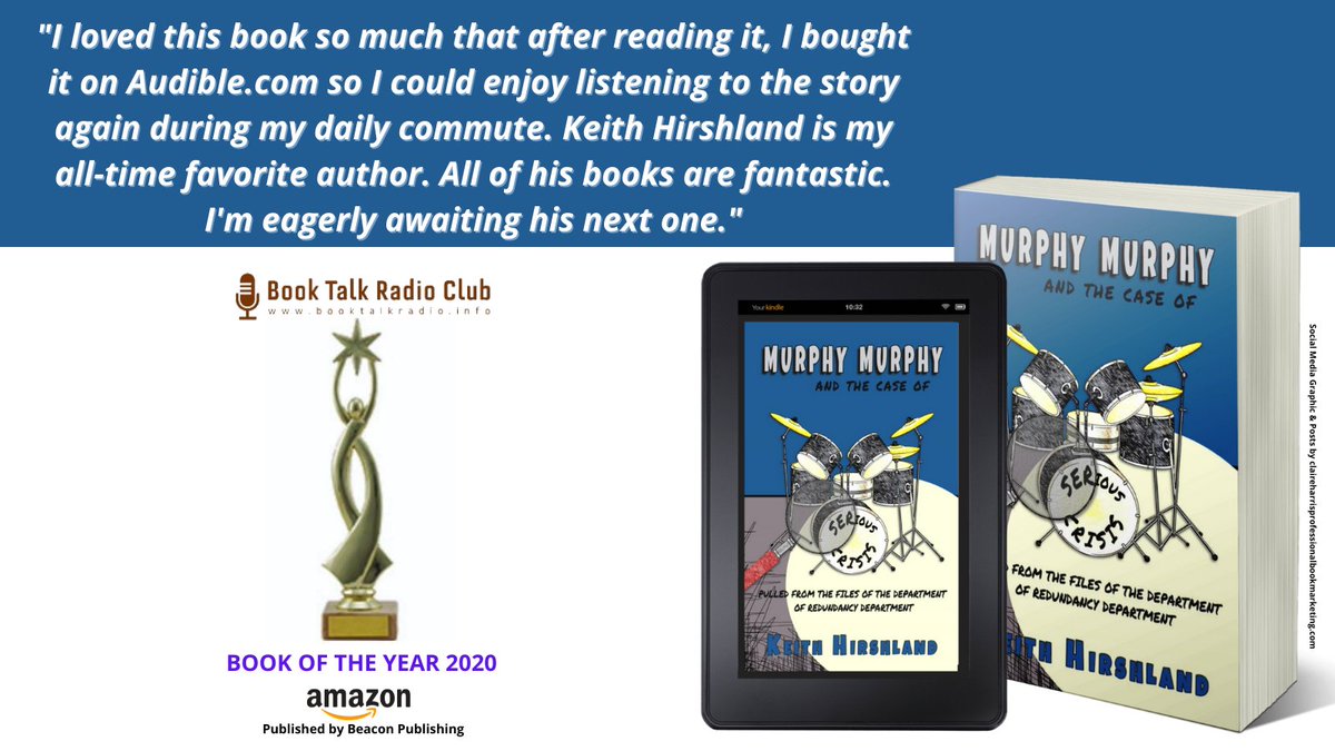 Murphy Murphy comes from a long line of male Murphys. All were named Murphy and all were cops. This Murphy heads the Department of Redundancy Department and his superior officer, Captain David "Dud" Hill has found him a case. amzn.to/3fcW8sX