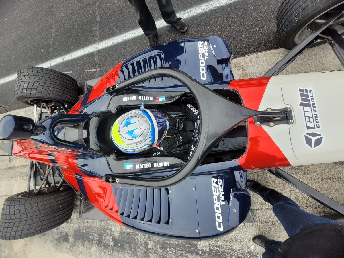nannini_matteo's tweet photo. 🇬🇧 First positive test at @IMS. I managed to adapt to the car quickly and set very competitive lap times on the wet as well. Ending three sessions in P2 is definitely a good start. I want to thank the team once again for the amazing opportunity!

#RoadToIndy #IndyLights https://t.co/DAZKH0MZwZ