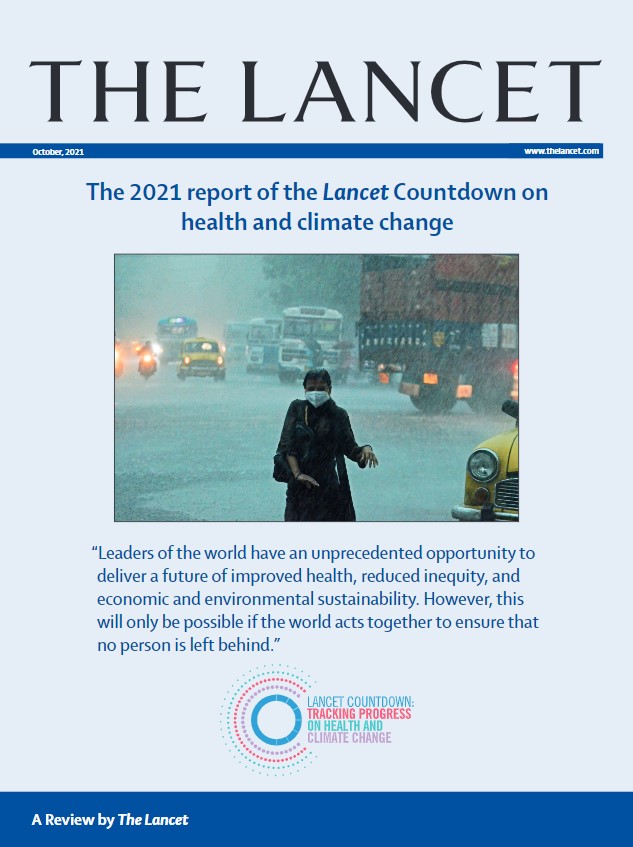 TheLancet's tweet image. The 2021 @LancetCountdown report confirmed the health impacts of climate change are worsening everywhere and adversely affecting the world’s most vulnerable. An equitable, green future is crucial. hubs.li/H0-ndp50

#HealthyClimate #COP26 #LancetClimate21