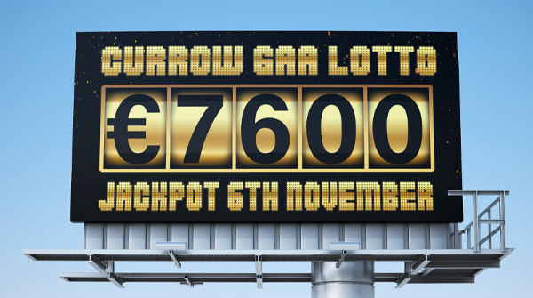 CurrowGAAClub's tweet photo. The Currow GAA Lotto jackpot is creeping closer and closer to the €8,000 mark!
To be in with a chance of securing our massive jackpot of €7,600 this weekend play RIGHT NOW online @ https://t.co/JJ4rvVRQ9B
#currow #currowgaa #kerrygaa #gaa https://t.co/7xithKhIZj