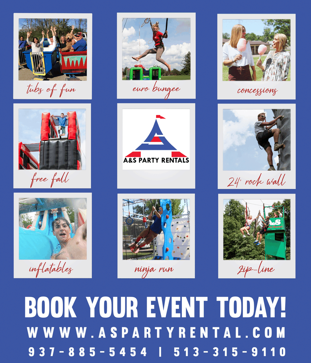 asplayzone's tweet photo. Book your event with A&amp;S Party Rental today! Contact us at (937) 885-5454 or https://t.co/uGWfUZqTYu. https://t.co/bFQTG8SvFU