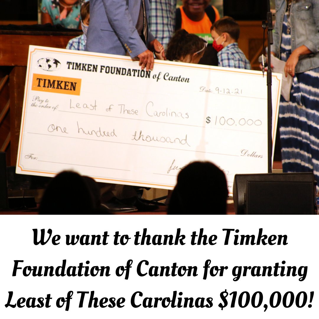 lotcarolinas's tweet photo. Have you heard the great news? The Timken Foundation of Canton granted Least of These Carolinas $100,000 for the Beyond A Building Campaign! Can you guess what we now owe on our building? Leave your guesses below, the person closest to the new amount will win a prize!! https://t.co/ZzgdyI71CG