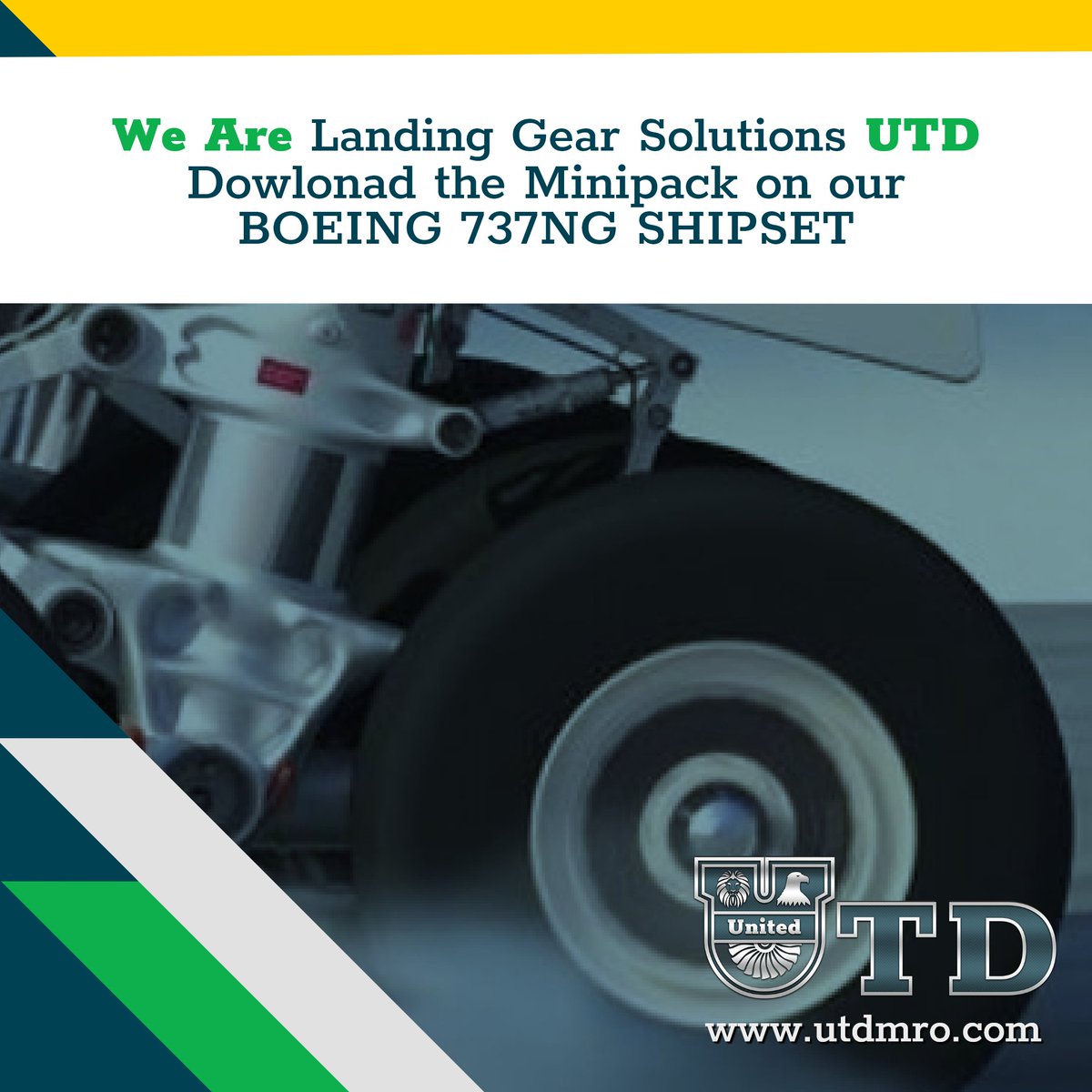 UtdMRO's tweet photo. UTD is proud to share with you the Boeing 737-700 Landing Gear we have in Overhauled (OH) condition, with FAA-130 tags for $475K. 

Reach out to Dahir (dahir@utdmro.com) or Ijan (ijan@utdmro.com) to get full BtB. 

#UTD #LandingGear #Solutions #Boeing

https://t.co/IFfRnzmRVB https://t.co/kBMUIVktYx