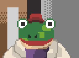 UnfundedEmu's tweet photo. Slippy here, I'm ok.

#pixel_dailies #starfox @Pixel_Dailies #pixelart #fanart https://t.co/yzftOwzbuA