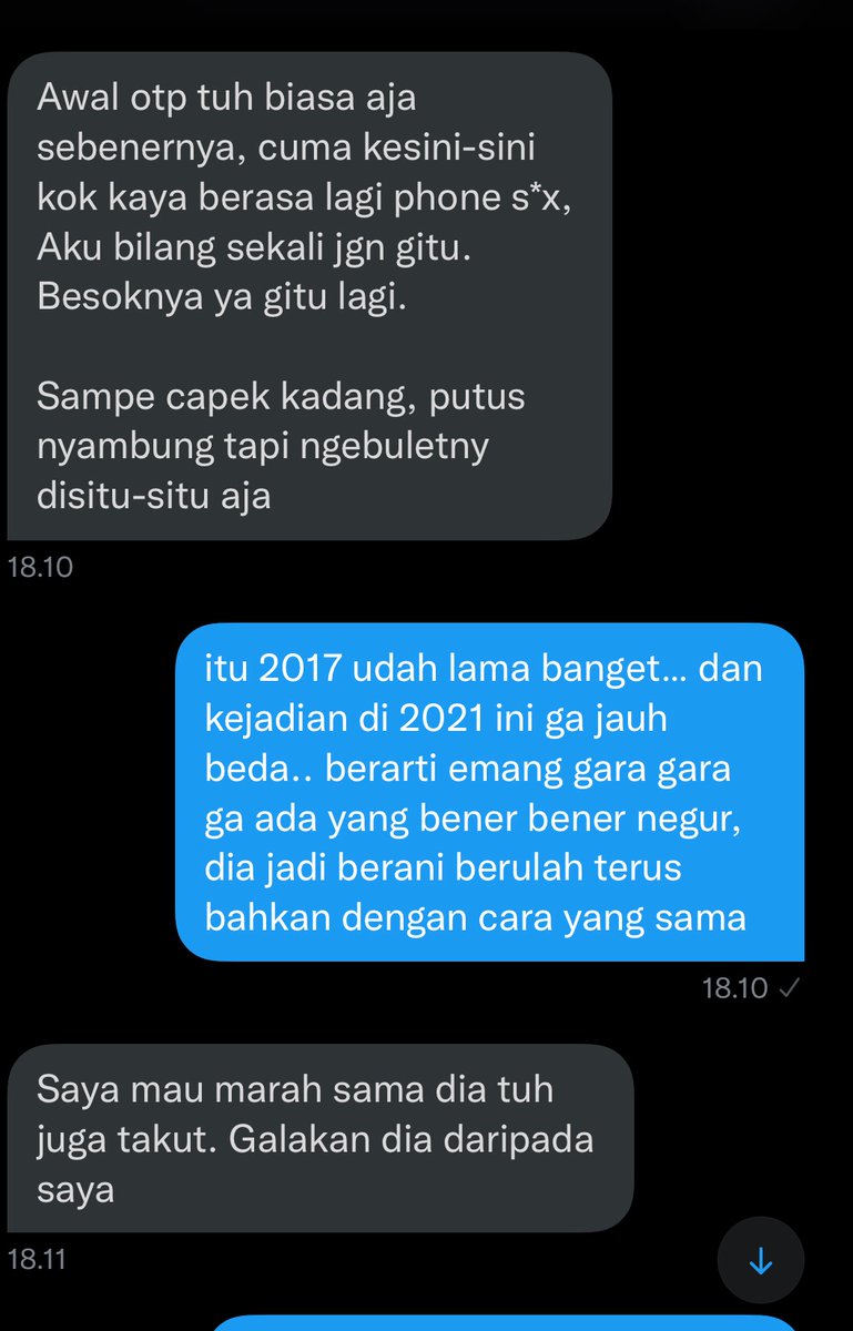 clicmb's tweet photo. sekedar ingin menambahkan, karna ternyata masih ada dm yang masuk

ini udah kejadian 2016/2017 yang lalu, cara dia pun mirip sama yang dialami teman saya. jelas ya,saya harap dengan adanya thread ini bisa jadi Warning buat yang baca &amp; semoga oknum tdk melakukan hal sprti ini lagi https://t.co/brxMTbO8AQ