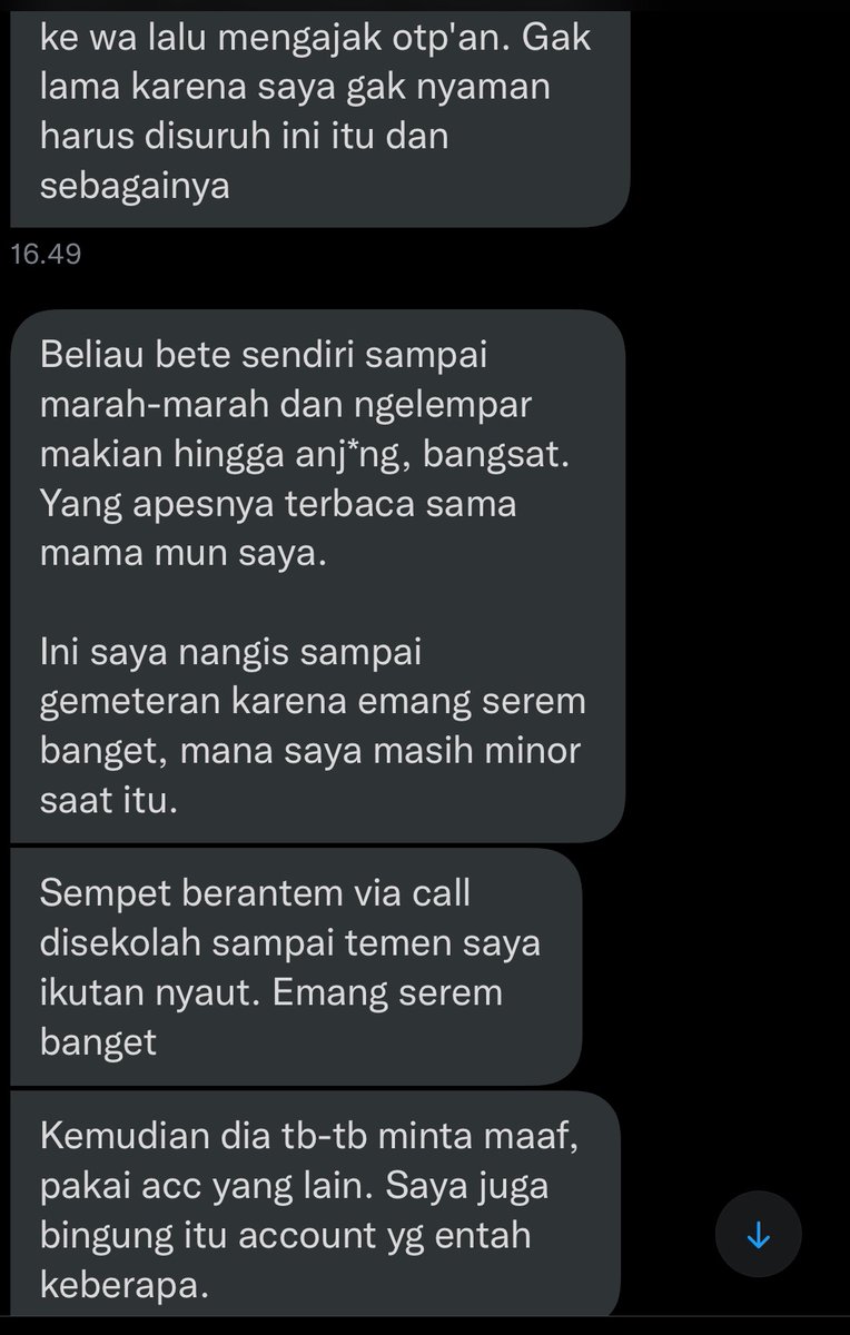 clicmb's tweet photo. sekedar ingin menambahkan, karna ternyata masih ada dm yang masuk

ini udah kejadian 2016/2017 yang lalu, cara dia pun mirip sama yang dialami teman saya. jelas ya,saya harap dengan adanya thread ini bisa jadi Warning buat yang baca &amp; semoga oknum tdk melakukan hal sprti ini lagi https://t.co/brxMTbO8AQ