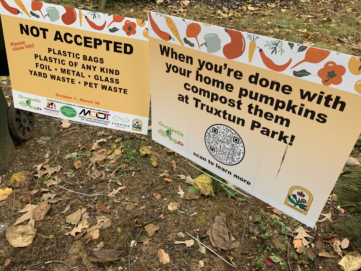 CityofAnnapolis's tweet image. Pumpkin Composting! Don't forget that you can compost your pumpkins at the drop-off at Truxtun Park. Follow signs along Pumphouse Road to the location for the composting bins (just before you get to the boat ramp). This morning, Mayor Buckley composted his! @annapgreen