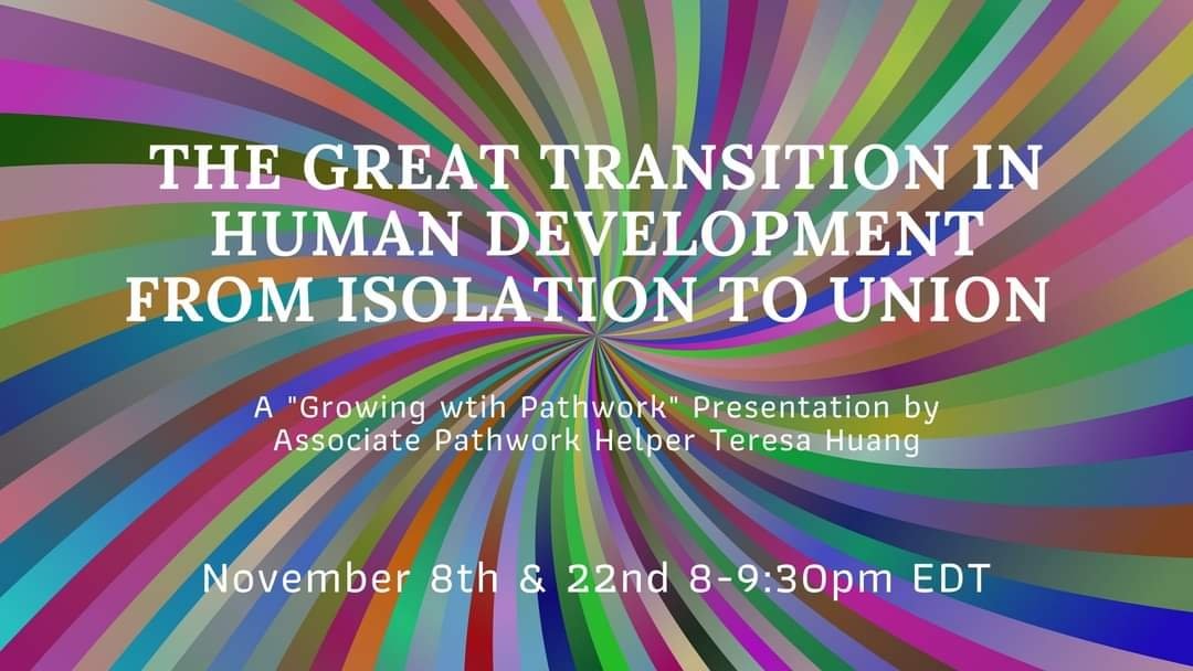 MidAtlPathwork's tweet photo. November GPS Presentations begin in a week - join us for these inspirational free lectures! https://t.co/i2b5HDJ1Vu https://t.co/6e3wdymvSE