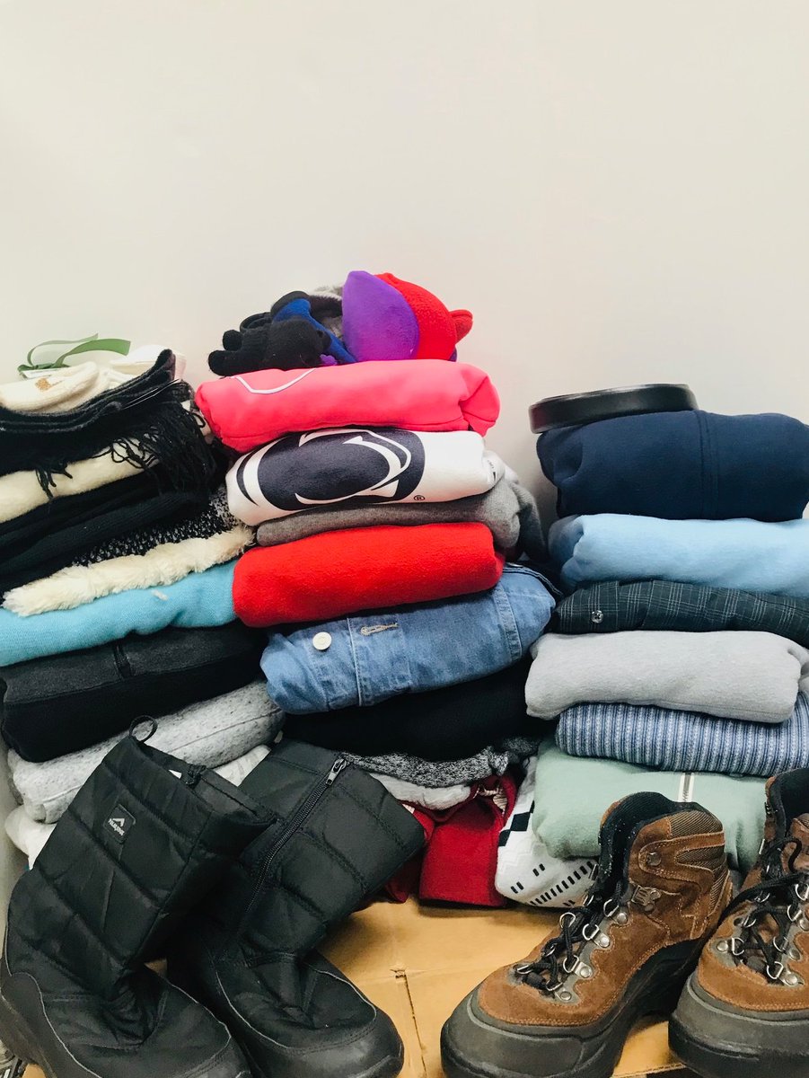 MUCampusStore's tweet photo. Thank you to everyone who donated to Hoodies for a Cause!  Together we were able to collect over 40 items to donate to Refuge of Hope!  #thankyou #donations #hoodiesforacause https://t.co/f5BALvoNzM