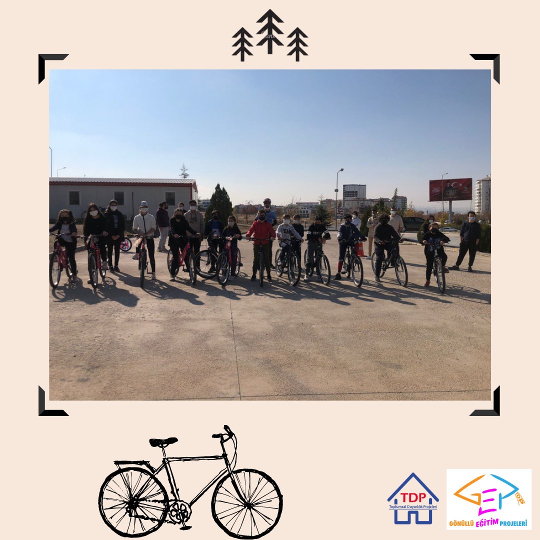 TDPBilkent's tweet photo. Bu haftasonu TDP Gönüllü Eğitim Projesi olarak EGO Genel Müdürlüğü Bisiklet Kampüsü desteği ile  çocuklarımıza bisiklet sürüş eğitimi verdik🚲💞. #iyikitdp @egobilgi https://t.co/GC9ad0KIwI
