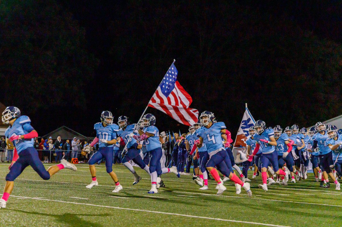 Round 2!! Football plays Saturday at 2pm against Johnston City at MATER DEI! Theme for all Mater Dei fans will be COLUMBIA BLUE!!!