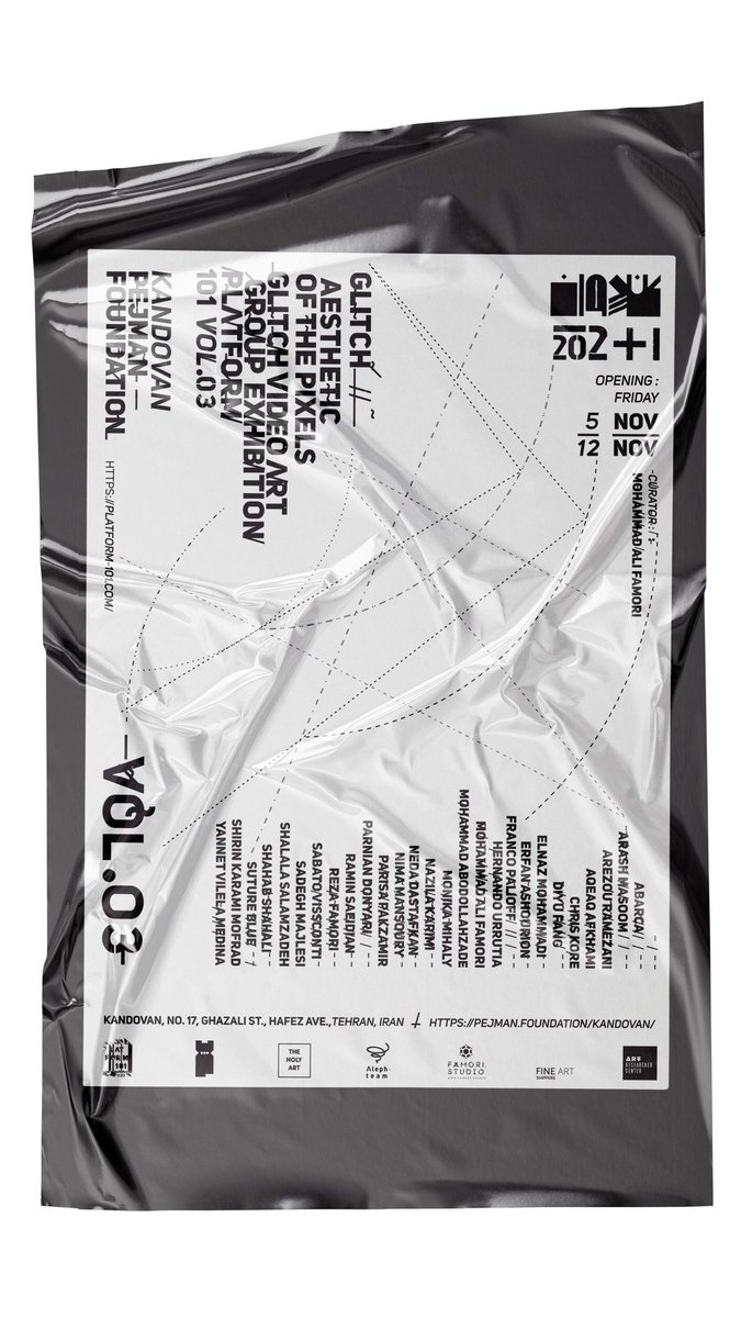 platform__101's tweet photo. GLITCH: PIXEL AESTHETIC | #Platform_101 Vol.03 - #Glitch #VideoArt Group Exhibitions | @Pejman_fdn Pejman Foundation: Kandovan Building 
————————
Curator: Mohammad Ali Famori
@MohdAliFamori 
————————
5-12 Nov, 2021 

@ArtResearcher1 @fineartshippers @THEHOLYART1 https://t.co/ExYspepy1a