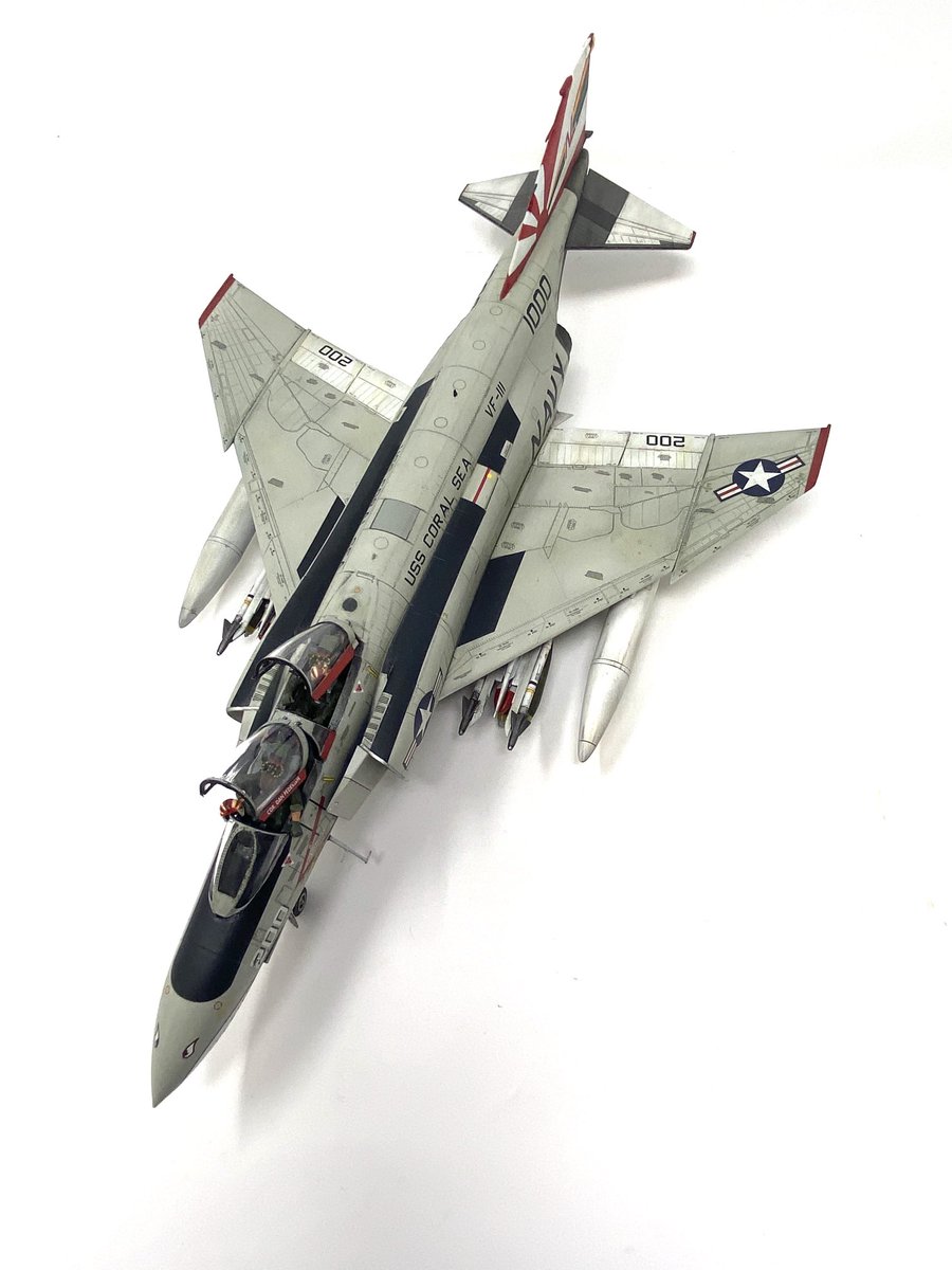 TSMODELHANGAR's tweet photo. F-4B Phantom II, VF-111 “Sundowners” 1974.
1/48 Academy kit. #f4phantom #f4bphantom #usnavy #vf111 #modelkit #scalemodelling https://t.co/bCQfmQ4ETC