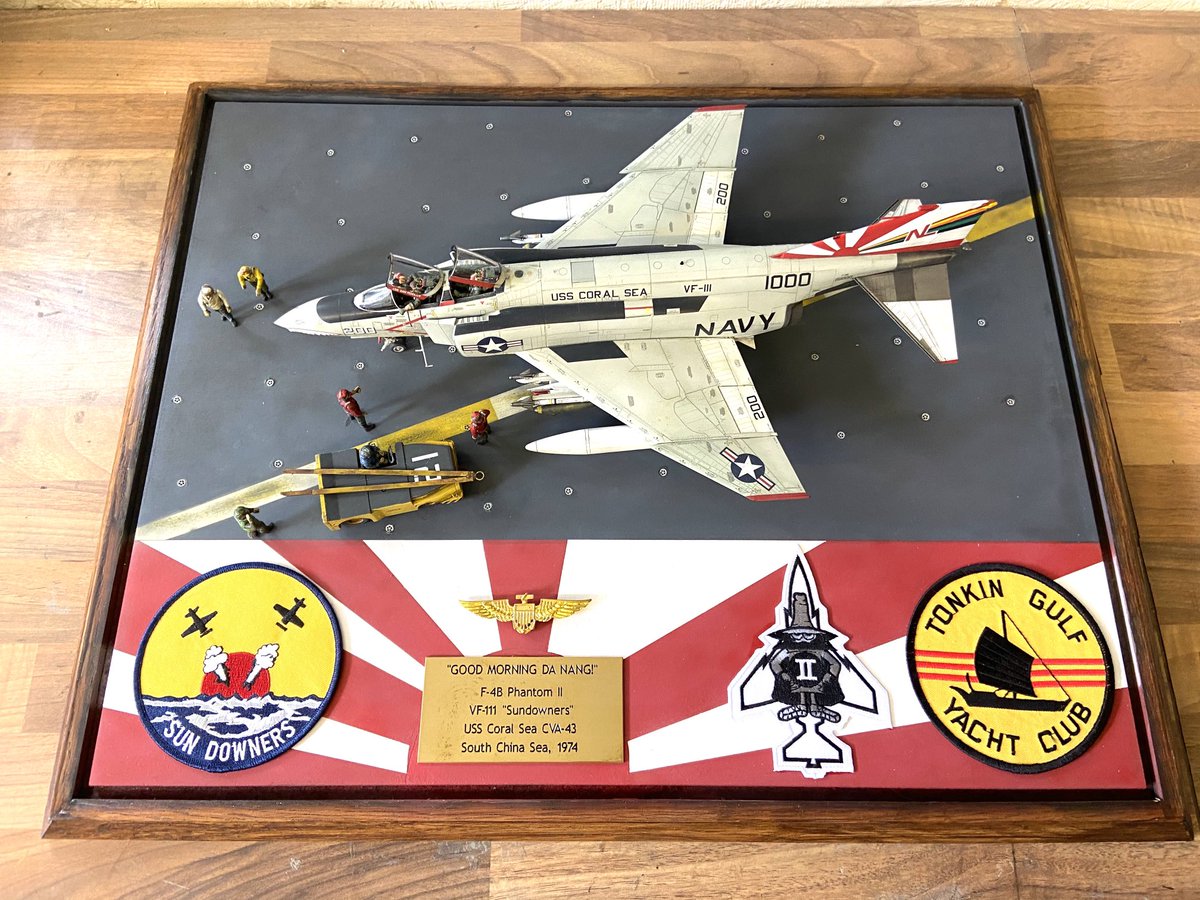 TSMODELHANGAR's tweet photo. F-4B Phantom II, VF-111 “Sundowners” 1974.
1/48 Academy kit. #f4phantom #f4bphantom #usnavy #vf111 #modelkit #scalemodelling https://t.co/bCQfmQ4ETC