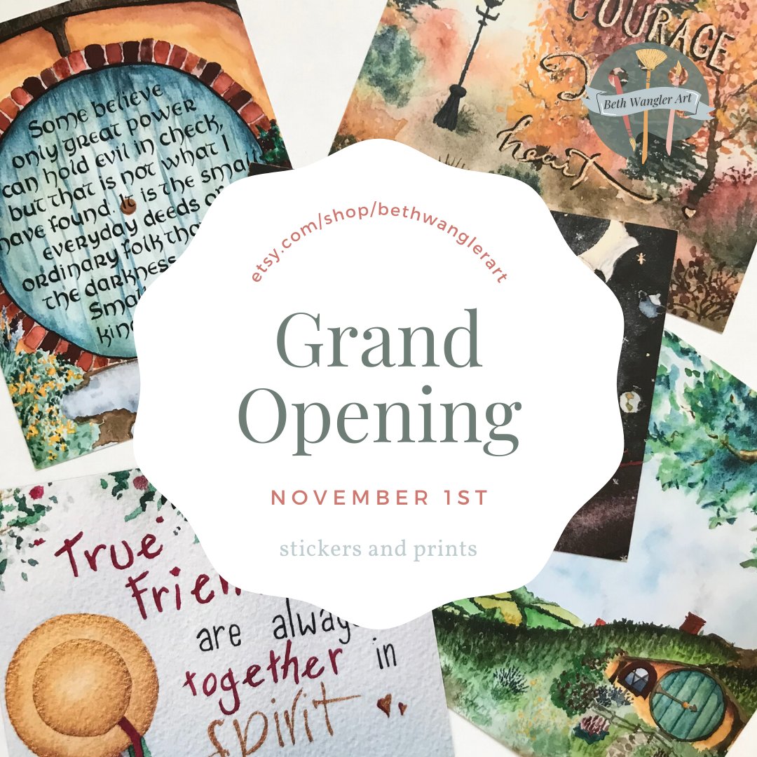 beth_wangler's tweet image. Today my Etsy shop is officially open! Check out these nerdy, inspirational watercolor designs (and maybe do a bit of early Christmas shopping 😉) etsy.com/shop/bethwangl… #etsy #grandopening #watercolor