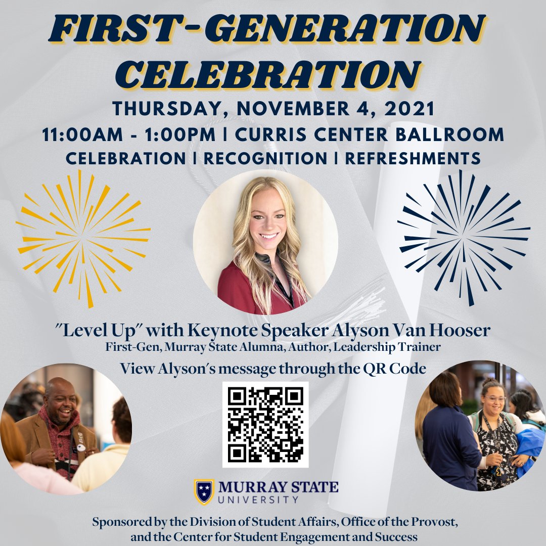 racersuccess's tweet image. National First-Generation day is November 8th, but we’re celebrating a little early on November 4th at 11am in the Curris Center Ballroom! Join us for celebration, recognition, refreshments, a keynote address, and more! #ImFirst