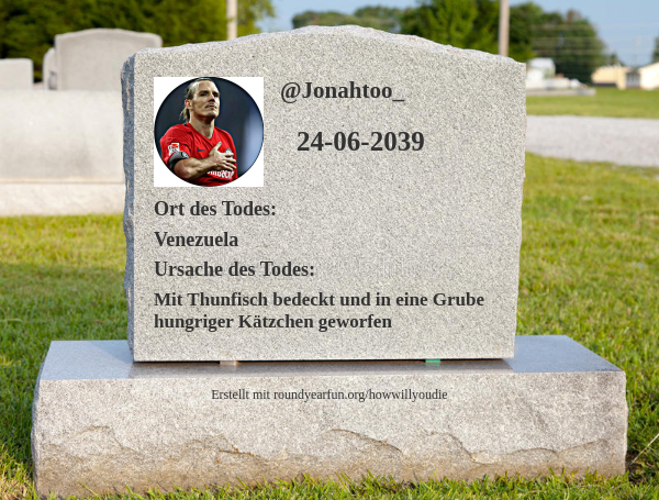 Dies ist, wie und wann ich sterben werde funallaround.me/howwillyoudie?…

⠀