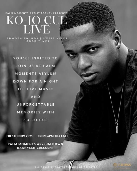 africamogul's tweet photo. Happening live this Friday . Good vibes and music with @KOJO_Cue 🔥❤️ for free 😄👍 #21ML https://t.co/hl8inVq86i