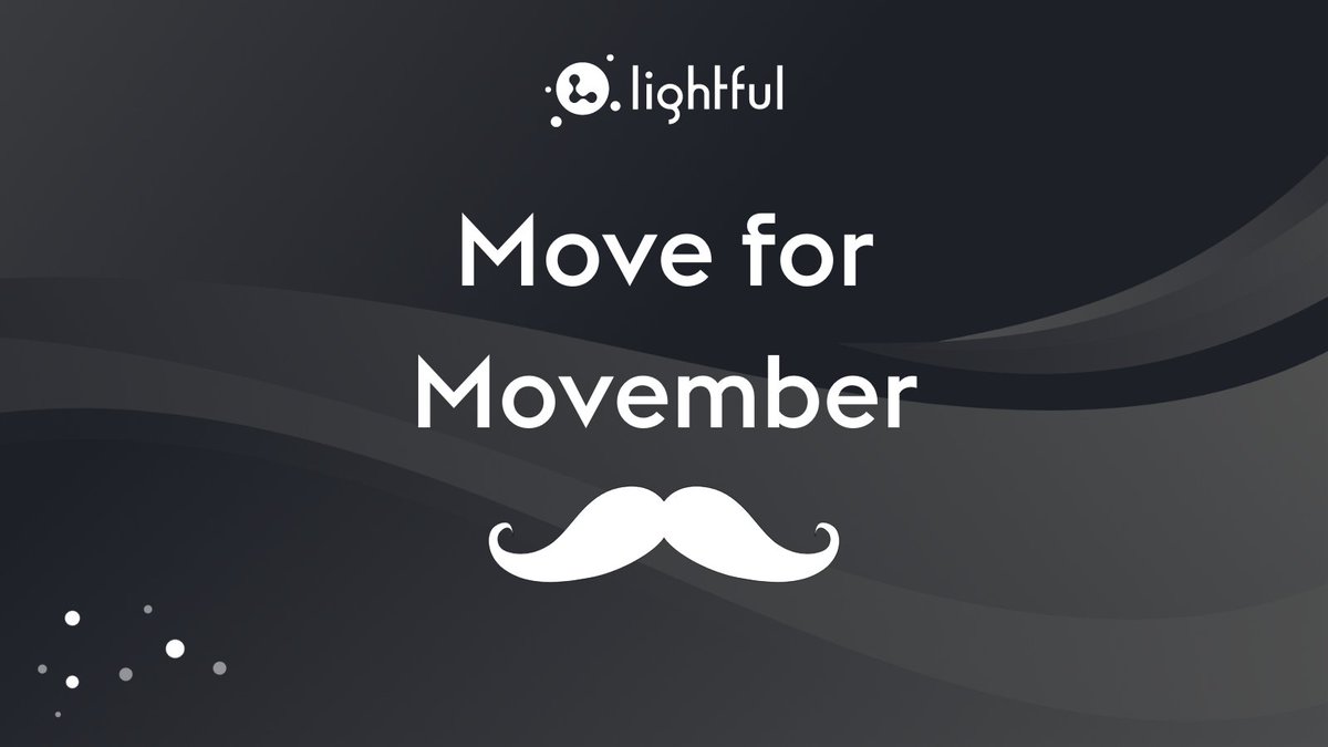 lightful's tweet photo. For November, weβre supporting (and fundraising for) @MovemberUK at #TeamLightful by Making a Move. ππ½ββοΈππ»ββοΈππΎββοΈπ
Weβre aiming to run or walk 60km over the month - thatβs for the 60 men we lose to suicide each hour, every hour across the world.
Our page: https://t.co/i1jVir9KzA https://t.co/FQH0ZT0TBS