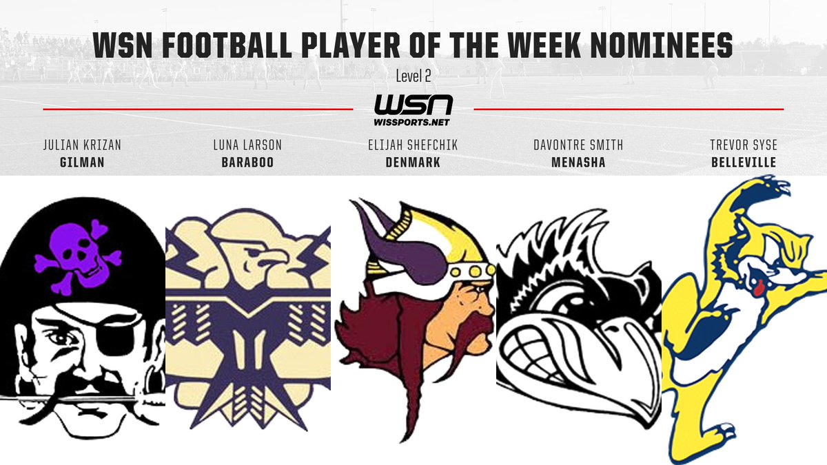 TravisBOUND's tweet photo. Level 2 WSN Football Player of the Week Nominees

https://t.co/qEK5XGdmqL  #wisfb https://t.co/xCdr4hnUTP