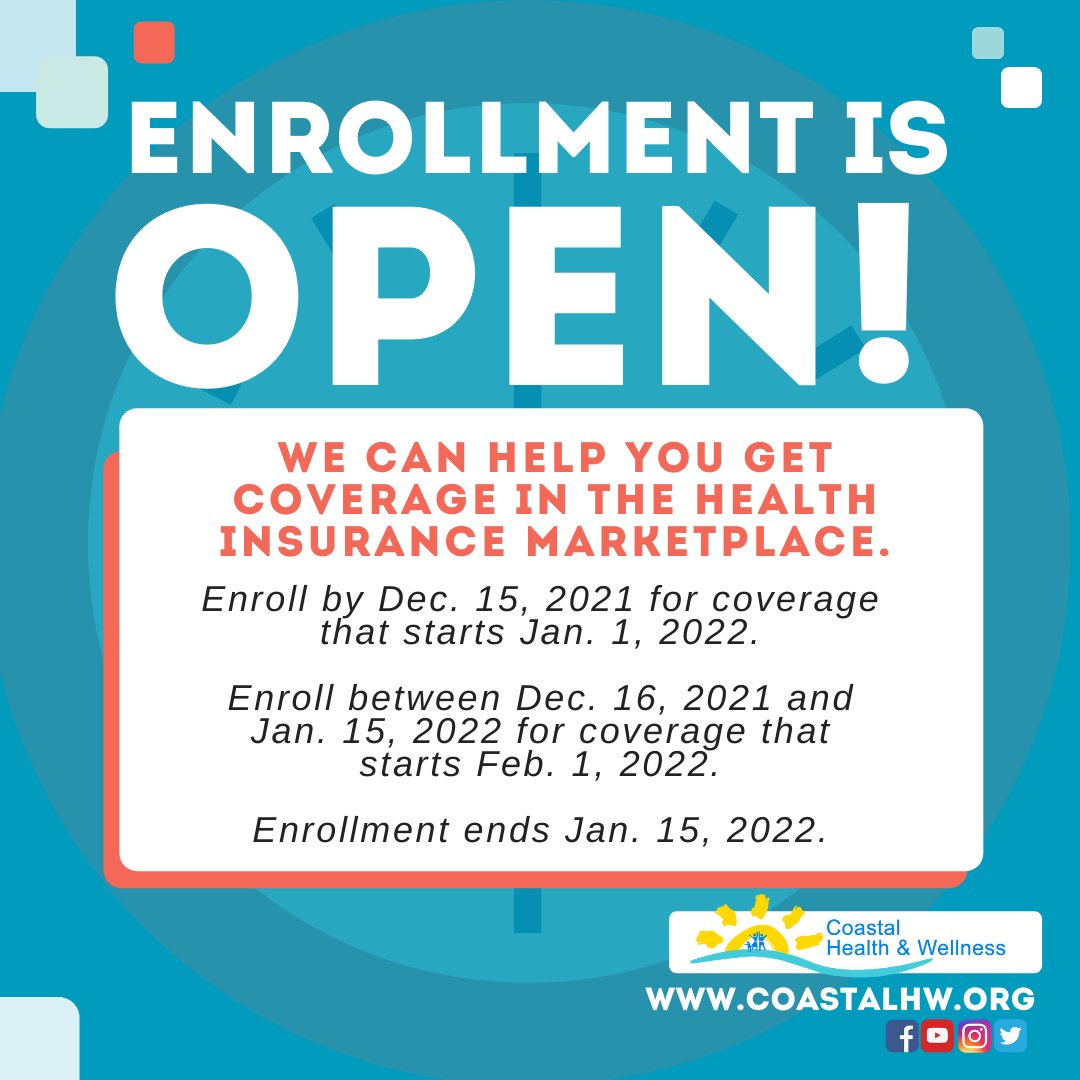 Galveston County Health District on X: "Open enrollment for ...