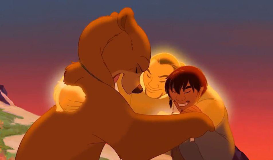 PopCulture2000s's tweet photo. ‘brother bear’ premiered 18 years ago. one of the best disney movies. https://t.co/q2xdZExdBX