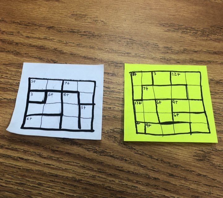 HuffmanPACE's tweet photo. When your 5th grader 💙s @KenKenPuzzle so much she starts making her own! @Huffman5th @HuffmanHawksPYP #OneTeamOneDream #HuffmanByChoice https://t.co/PfJMhE94pf
