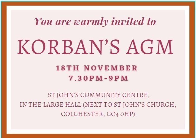 We are privileged to have Ian Forster, as the guest speaker for AGM this year. Ian is currently the Senior Nightstop Network Manager for Depaul UK and is responsible for the quality and accreditation of all the Nightstop services. #Korban#depaul #agm