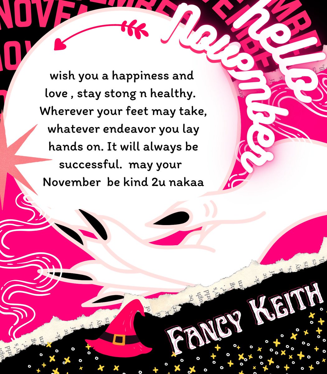 ⠀

               ♡︎  ♡︎  ♡︎  ♡︎  ♡︎  ♡︎  ♡︎  ♡︎

     #NovemberWish

     May NOVEMBER  be filled 
     with brightness and hope 
     that darkness and sadness 
     stay away from you  ,  💌💖

     ── love , fancy .

⠀