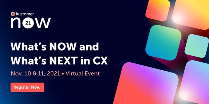 Five9_EMEA's tweet photo. Five9 is sponsoring #KustomerNOW, the - FREE - virtual and not-to-be missed event for everyone in the #CX space. Free on November 10th? Register now: https://t.co/wckLDrb7qY https://t.co/SqoI7sFV77