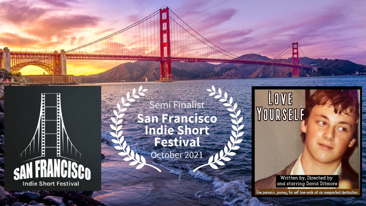 davidditmore's tweet photo. Feeling blessed - "Love Yourself" has just been selected as a semi-finalist for the San Francisco Indie Short Festival.
Thank you SFISF!
--
#actor #director #producer #writer #editor #soloproductions #shortfilm #lgbtqfilm
@davidditmore @TheAvenueAgency https://t.co/bVIrZDOKHG