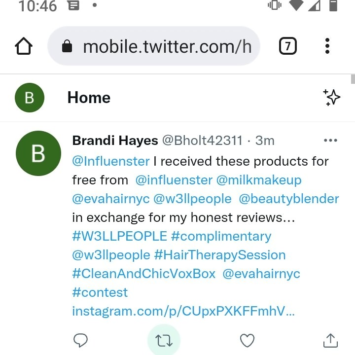 Bholt42311's tweet photo. #complimentary @Influenster https://t.co/T8MGcMUTvQ