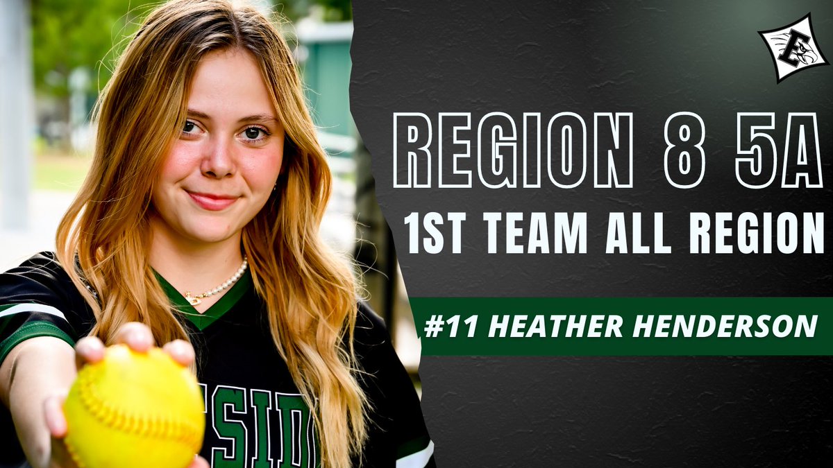 softballeagles's tweet photo. Congrats to Heather Henderson for being named to the All Region 8-AAAAA Team - Catcher! #EaglePride
@EHS_Eagles @CovNewsSports @DonHend65983880 https://t.co/jnwY0wgaZs