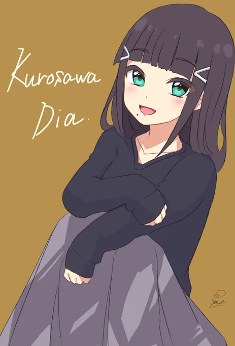 体調戻ったのでちゃんとしたダイヤちゃん描きました👏 