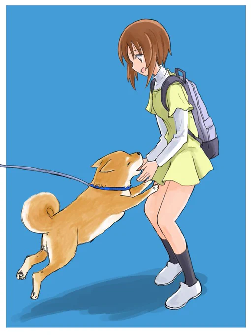 みほと🐕(過去絵)
 #犬の日 