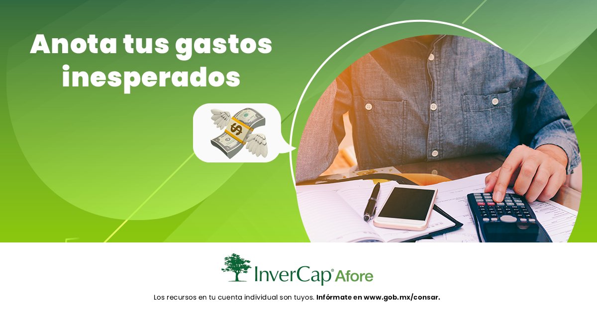 Afore_InverCap's tweet photo. #InverTips Recuerda siempre anotar un gasto inesperado, así evitarás deudas y ahorrás mejor.💰😉
#Afore #InverCap https://t.co/mPCk3aF7vX