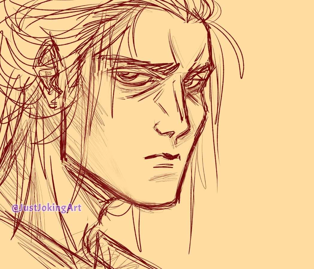 JustJokingArt's tweet photo. Quick sketch of this angry sad boy #ErenJaeger https://t.co/fFKwX4dG3f