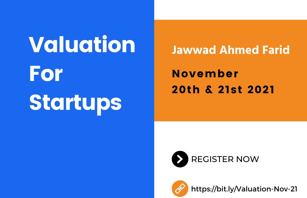 rebootdude's tweet photo. Registrations now open.

Valuations for Founders.
US$ 750 per person.
20th and 21st Nov.
4:30pm to 7:30 pm.
GMT + 5.

For Founders. By Founders.
https://t.co/3IYCb9Hp7l https://t.co/QCb0oNUxzC