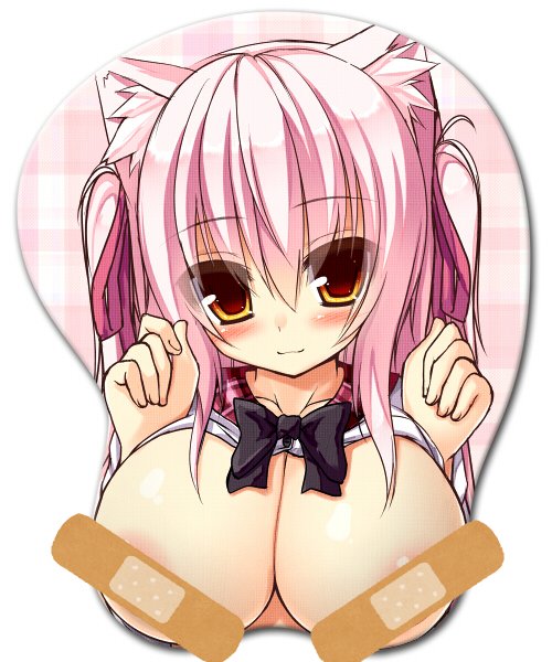 (`・ω・')ちょっと落書きでおっぱいマウスパッド 