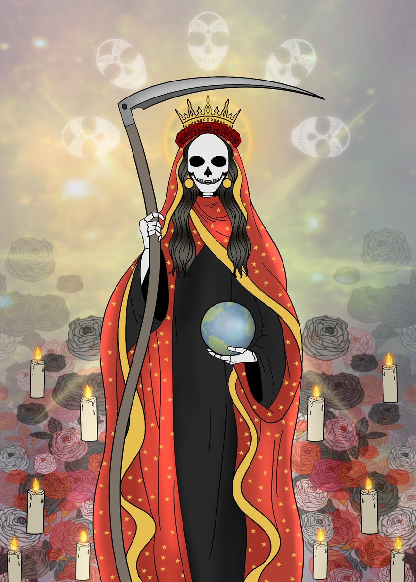 2MysticMoons's tweet photo. Santa Muerte from "The Divine Wild: A Goddess Oracle" ๐๐
โ
#santamuerte #oraclecard #oraclecards #oracledeck #iconicwomen #sacredfeminine #divinewild #tarot #tarotart #tarotcard #tarotcards #thedivinewild #divinefeminine #goddessoracle #diadelosmuertos #diademuertos ๐๐ฏ https://t.co/kkERfaVfbV