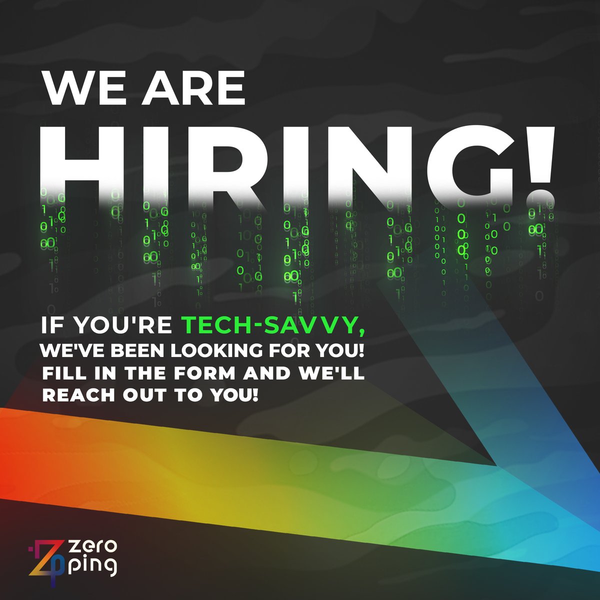 ZeroPingUAE's tweet photo. If you’re tech-savvy, we’ve been looking for you!
Fill in the form in the link below, and we’ll reach out to you!
https://t.co/S4hCGf6AbA 
.
.
.
#ZeroPing, #recuiting, #hiring, #Ajman, #Dubai, #UAE https://t.co/fGVkH4MjVS
