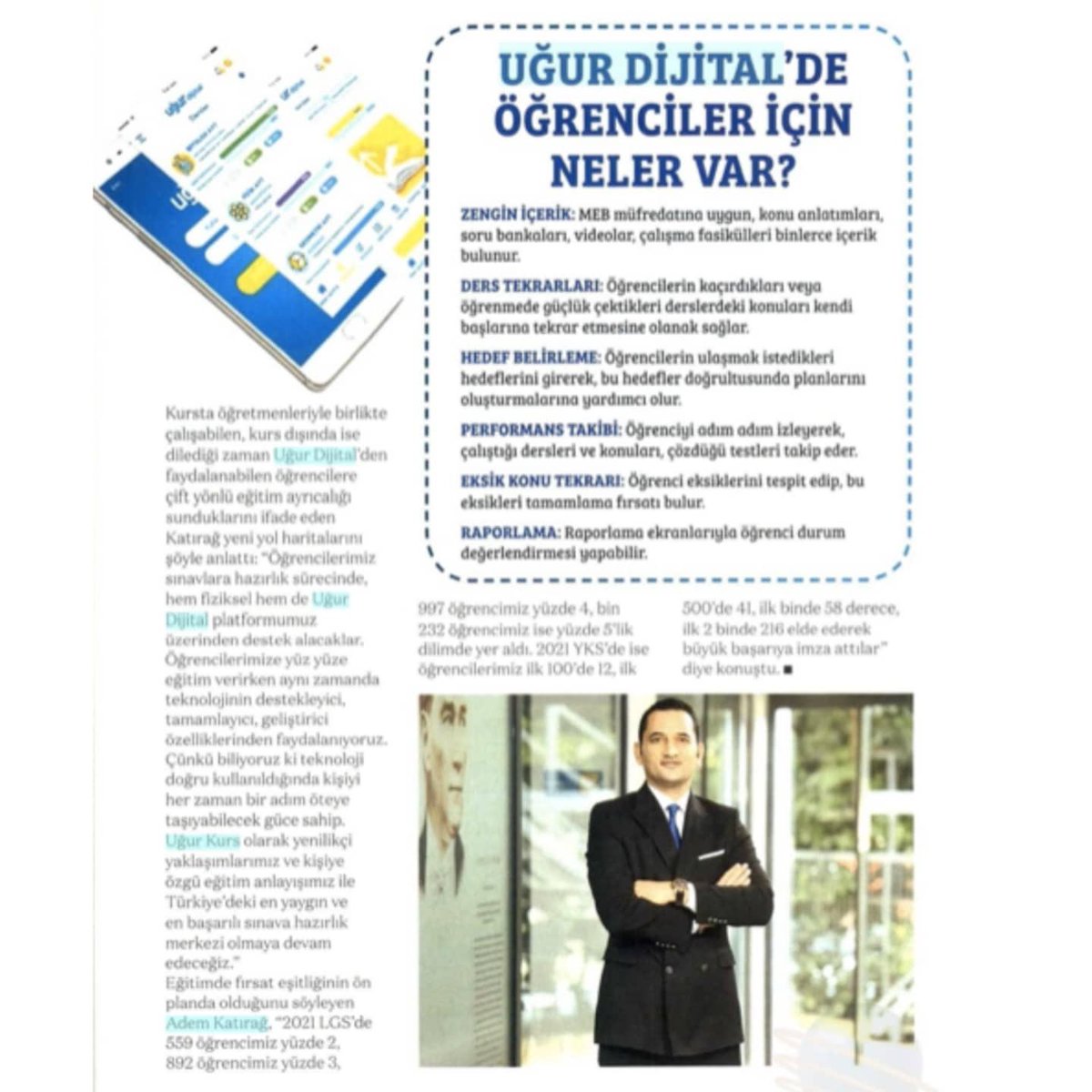 ardaergez's tweet photo. 'Yarım asrı aşkın deneyimi ile öğrencilerini sınava hazırlayan Uğur Kurs'tan Dijital Eğitime 10 Milyon TL Yatırım'

@capitaldergisi

#GelecekUğurda https://t.co/1FTGzdiStQ