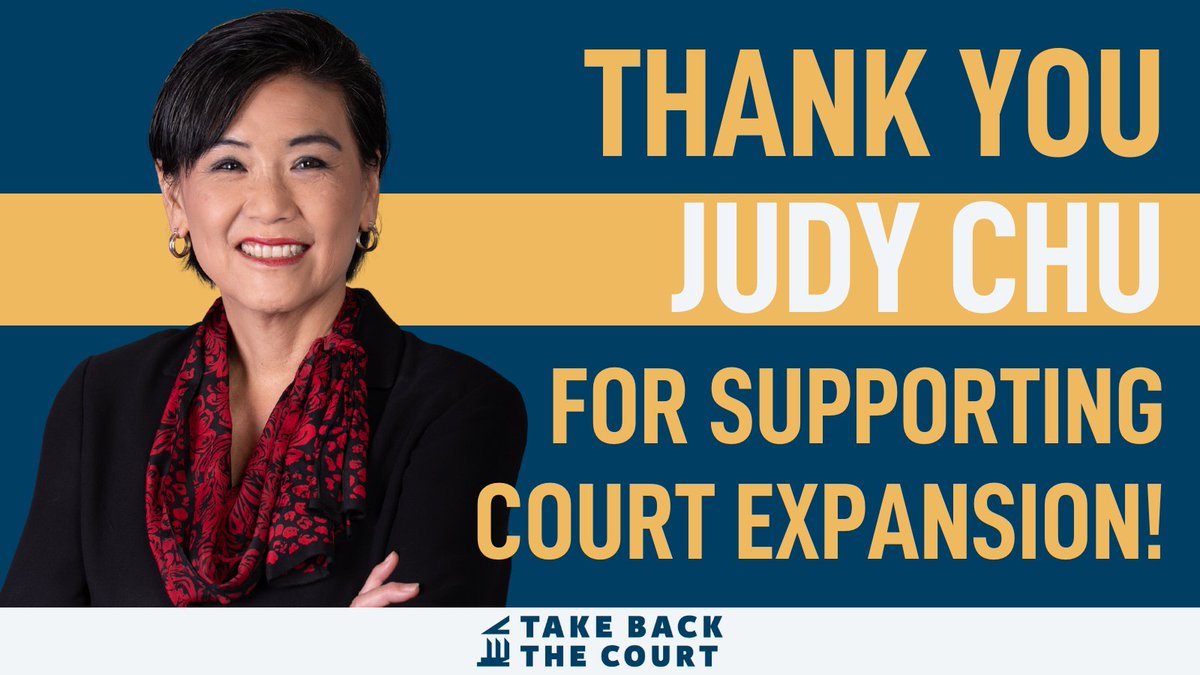 TakeBacktheCt's tweet photo. .@RepJudyChu has cosponsored the Judiciary Act to #ExpandtheCourt!

As SCOTUS hears challenges to #SB8 — it's clear that reproductive rights are on the line across the country — we're proud to have a champion for women &amp; communities of color in this fight. #bansoffourbodies https://t.co/VeWeyjsY0G