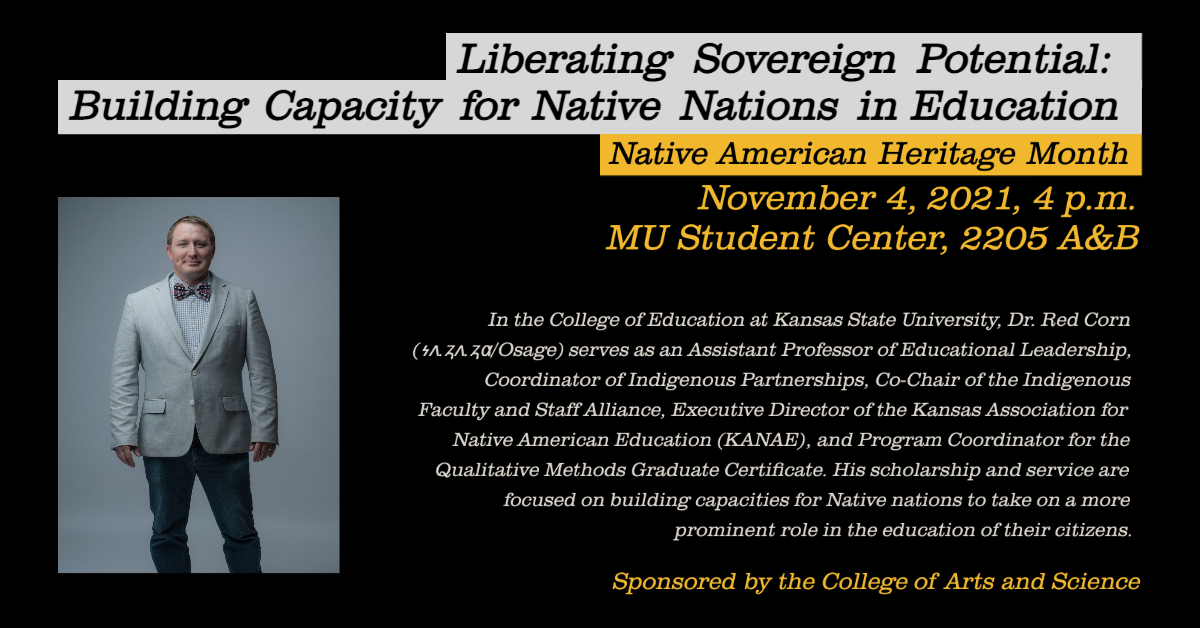 MU_4Directions's tweet photo. We have two educational, celebratory events this week as part of Native Heritage Month! Come learn from Corinne Grey Cloud and @AlexRedCorn 💥 https://t.co/l6JNyqZLyB