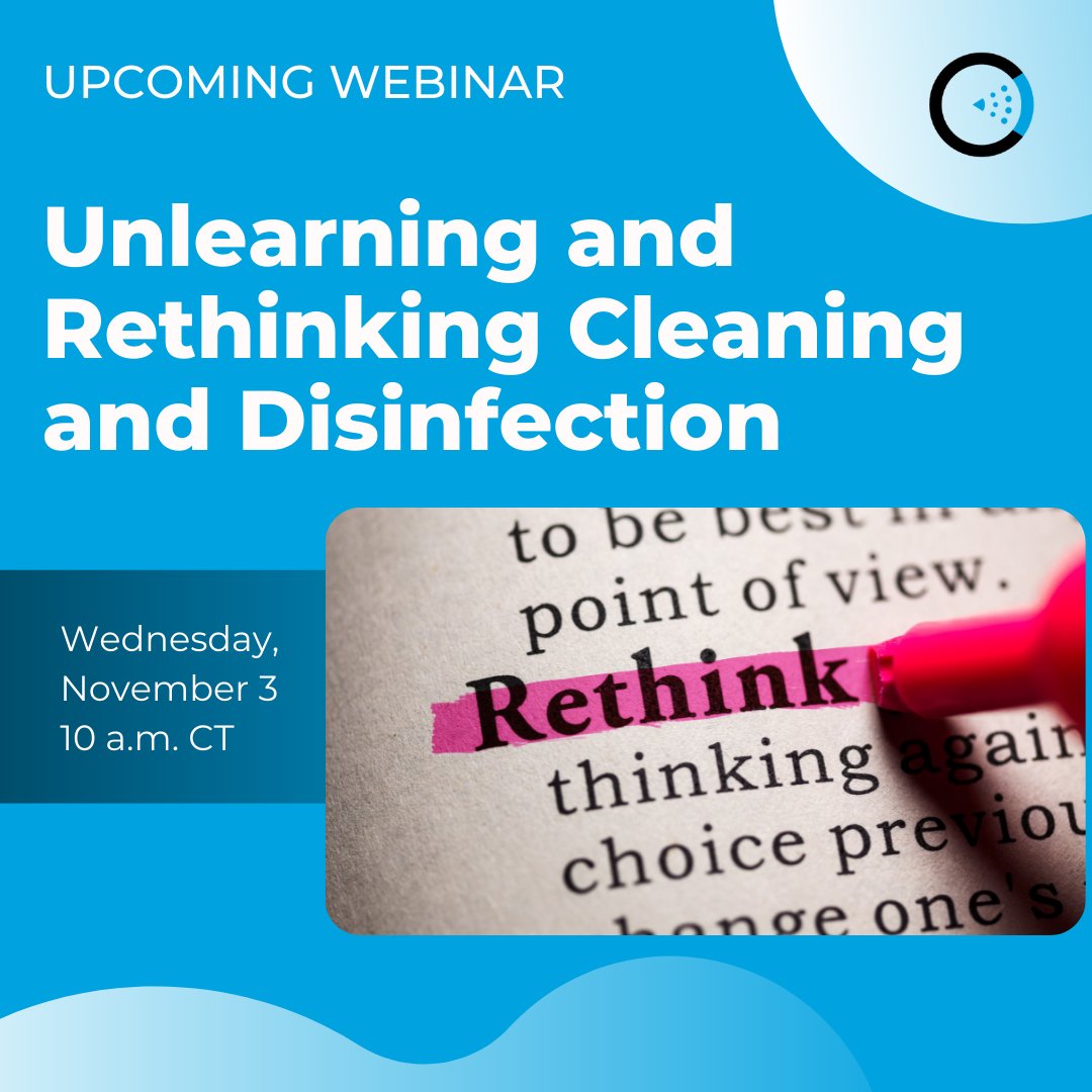 PathoSans's tweet photo. This Wednesday, November 3 at 10 a.m. CT, attend our webinar on unlearning and rethinking #cleaning and #disinfection in the wake of COVID-19. Register to watch the session live or access the recording after the event: https://t.co/vOoEyHfRhi https://t.co/wWKPxbKB3b