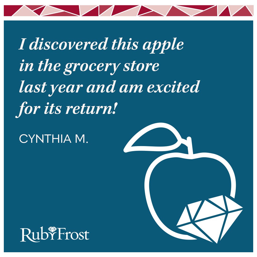 RubyFrostApple's tweet image. Who else can’t wait to discover RubyFrost apples? They’re returning to select stores this month! Keep your eyes peeled 👀🍎

#RubyFrostApples #AppleSeason #PrettyDelicious