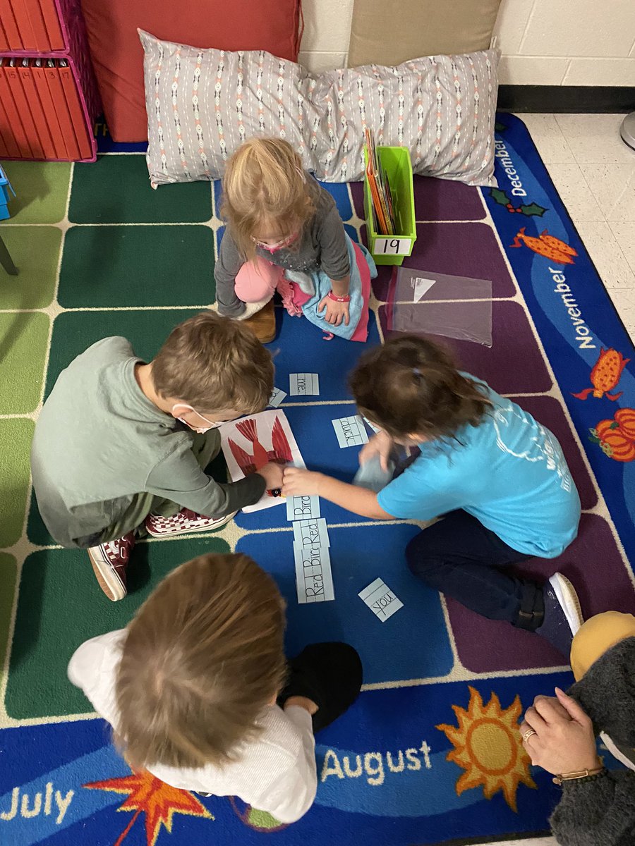 MPEFeyt's tweet photo. Super Readers hard at work trying to put one of our favorite storybooks back together. We’re using all 8 of our reading superpowers! #tcrwp #ruos @MPE_Mustangs https://t.co/uKTL4gUlZZ